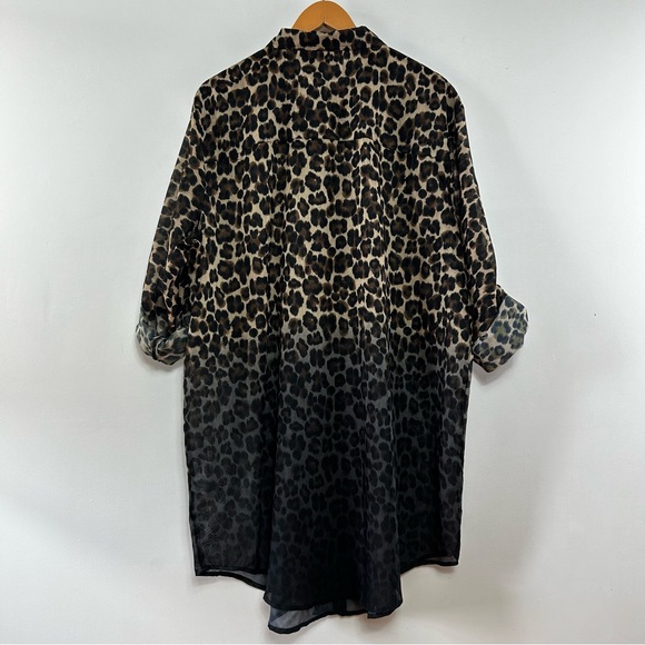 Joe Fresh Animal Print Duster 1X EUC - Picture 8 of 8